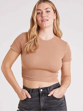 Nuuds baby tee cinnamon